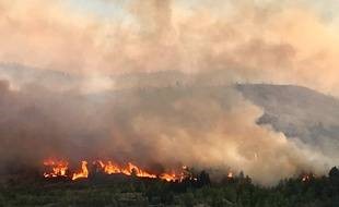 photo de l'incendie de Monze/Montirat