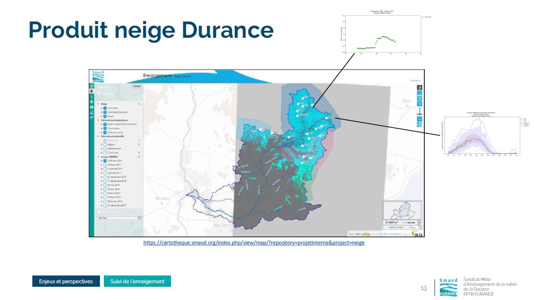 Produit Theia-Neige sur la Durance